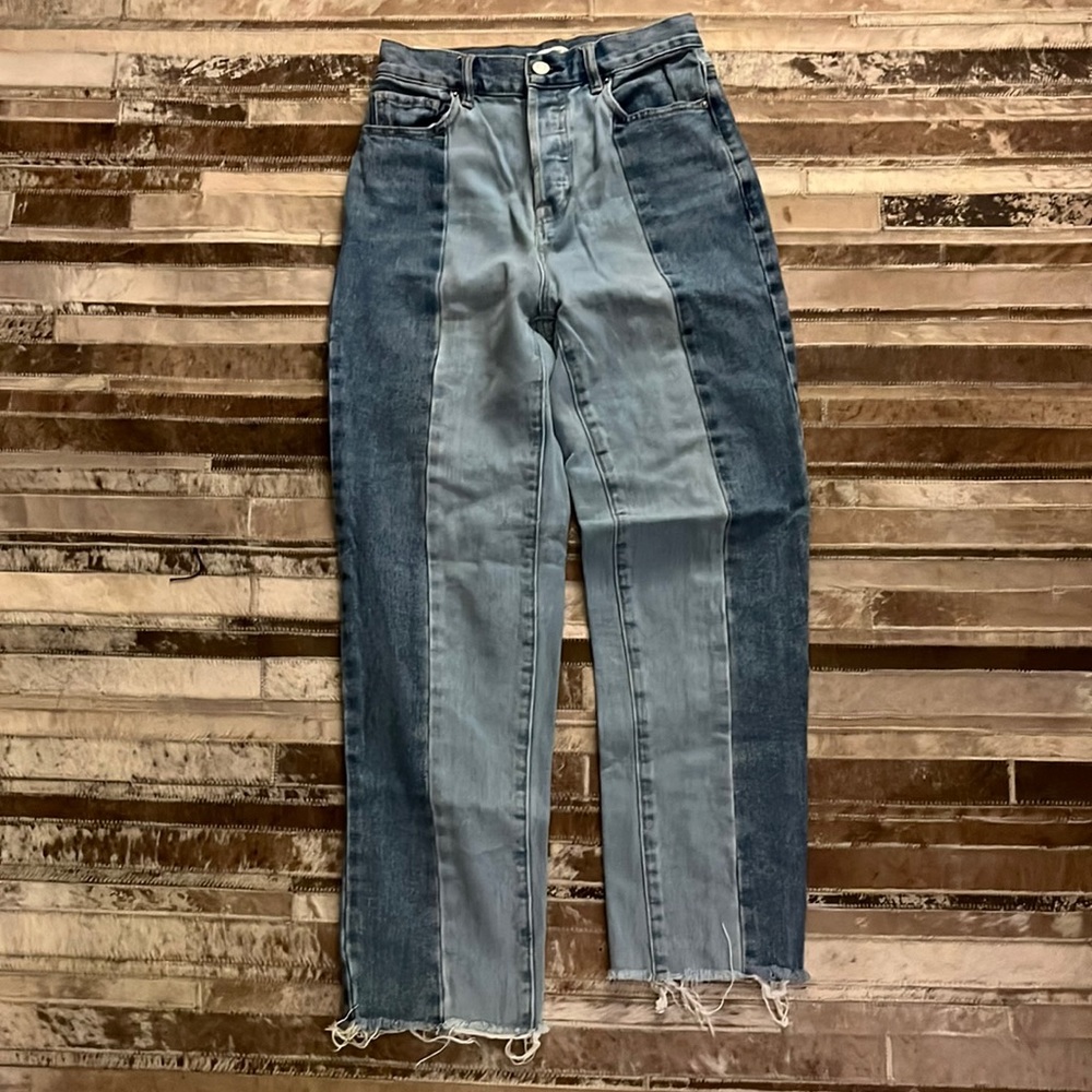 Pac Sun Raw Hem Straight Jean